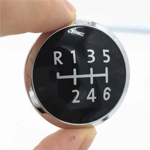 Noir 6 Vitesses - Pommeau De Levier De Vitesses Couvercle Emblème Pour Volkswagen Vw Transporter T5 T5.1 Gp 2003 2004 2005 2006 2007 2008 2009 2010 2011