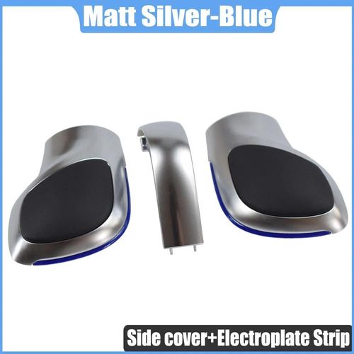 Variante 7 - Pommeau De Levier De Vitesse De Voiture Rouge/Bleu Chromé Mat Pour Vw Golf 6 7 R Gti Passat B7 B8 Cc R20 Jetta Mk6 Gli Dsg Couvercle Emblème