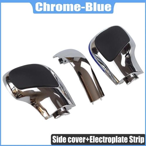 Variante 8 - Pommeau De Levier De Vitesse De Voiture Rouge/Bleu Chromé Mat Pour Vw Golf 6 7 R Gti Passat B7 B8 Cc R20 Jetta Mk6 Gli Dsg Couvercle Emblème