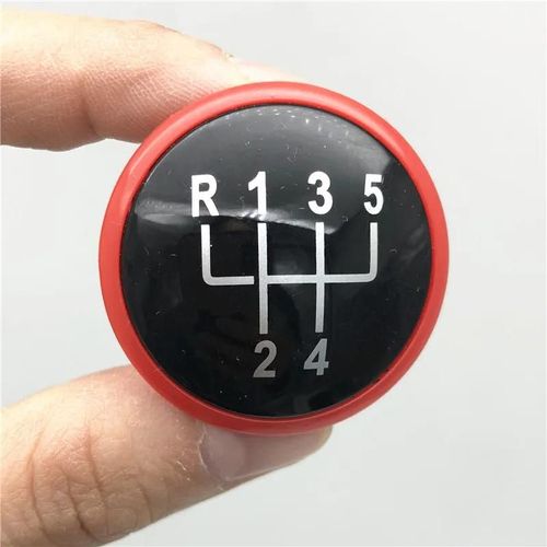 Rouge 5 Vitesses - Couvercle De Poignée De Changement De Vitesse Avec Emblème, Pour Vw Golf Jetta Mk3 Mk4 Gti Mk4 Bora Lupo Polo Seat Ibiza Caddy
