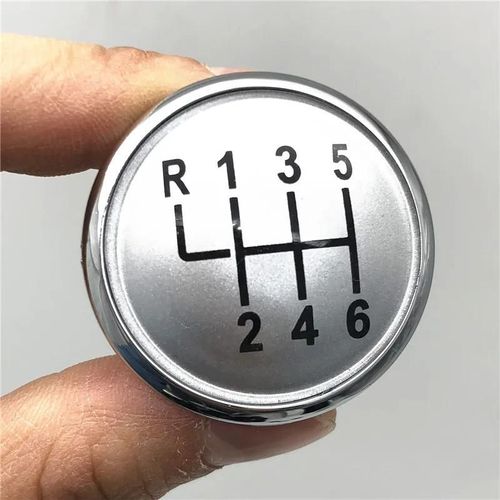 Argent 6 Vitesses - Couvercle De Poignée De Changement De Vitesse Avec Emblème, Pour Vw Golf Jetta Mk3 Mk4 Gti Mk4 Bora Lupo Polo Seat Ibiza Caddy