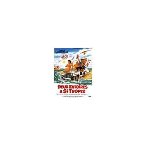 Deux Enfoirés À Saint Tropez - 2 Enfoirés À St Tropez - Max Pecas - Affiche De Cinéma Pliée 120x160 Cm