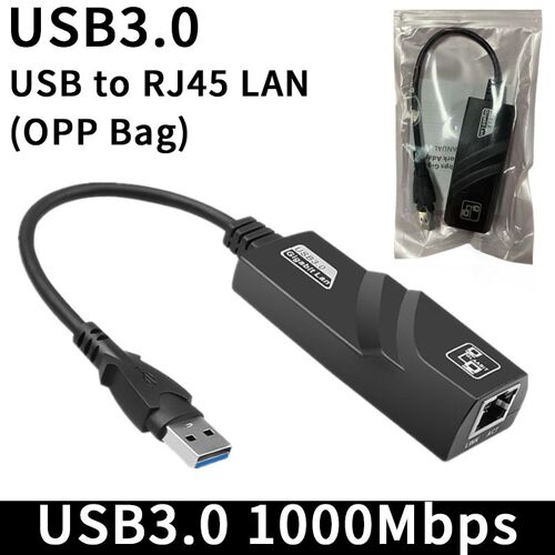 USB3.0 1000Mbps - Vaorlo Gigabit Ethernet Rj45 Lan Adaptateur Carte Réseau Pour Mac Pc Ordinateur Portable Windows 7 8 10