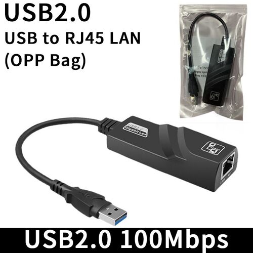 USB2.0 100 Mbps - Vaorlo Gigabit Ethernet Rj45 Lan Adaptateur Carte Réseau Pour Mac Pc Ordinateur Portable Windows 7 8 10