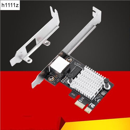 Nouveau 2.5 Go Carte Réseau Pci Express X1 Adaptateur Gigabit Ethernet 1 Port Rj45 Interface 2500mbps Pcie Carte Lan Rtl8125b Puce Pour Pc
