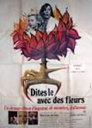 Dites Le Avec Des Fleurs - Pierre Grimblat - Fernando Rey - Affiche De Cinéma Pliée 60x80 Cm
