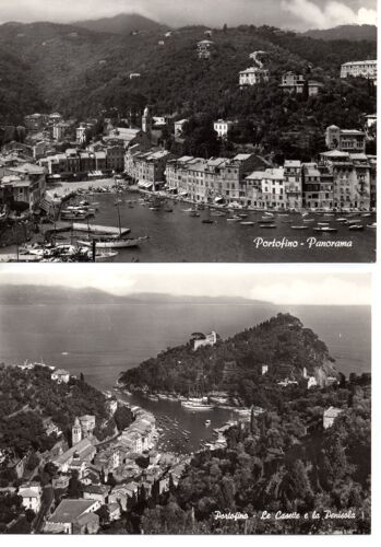 Italie - Lot De 2 Cartes De Portofino - Panorame + Le Casette E La Penisola