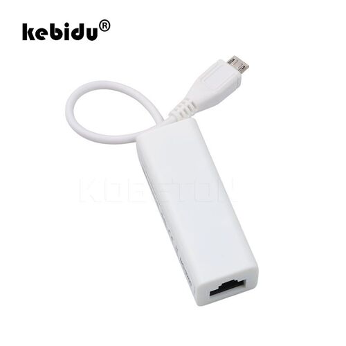 Micro USB 2.0 mâle à RJ 45 femelle 5 broches 10/100Mbps Ethernet LAN carte réseau adaptateur pour Windows pour Android PC ordinateur portable tablette