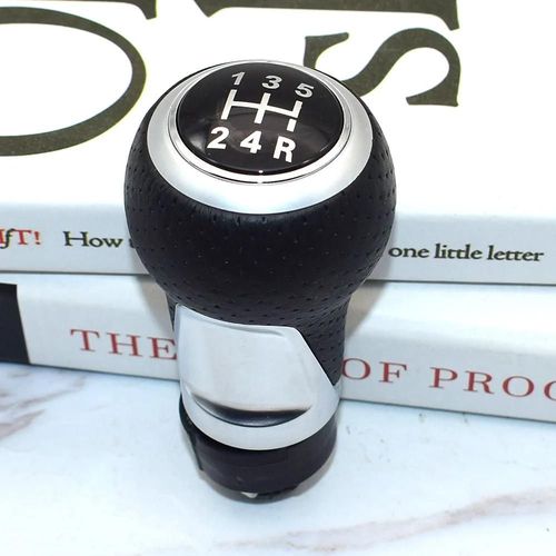 5 Vitesse-Argent A - Pommeau De Levier De Vitesse Pour Audi Skoda Siège A3 A4 B6 B7 B8 A6 S4 B8 8k A5 8t Q5 8r Volkswagen Vw Passat Golf 12mm