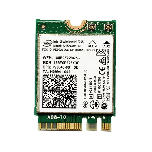 Carte Réseau Sans Fil, Bluetooth 7265, Pour Intel 4.0, Ngw Bn 7265ngw, Pour Samsung, Dell, Sony, Acer, Asus, Nouveau