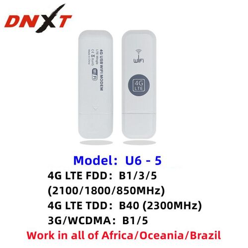 U6-5 - Clé Modem Usb Sans Fil 4g Lte 150mbps, Carte Sim, Routeur Mobile À Large Bande, Adaptateur Réseau Wifi Déverrouillé