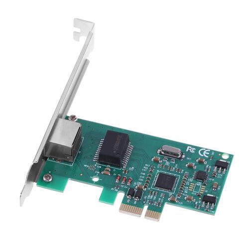 1 PCS - Carte réseau PCI E Ethernet Gigabit Express, adaptateur LAN 10/1000Mbps, port de connexion RJ45, sans pilote, pour ordinateur de bureau