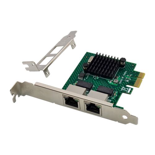 Carte réseau Gigabit serveur BCM5718, adaptateur réseau PCI Express X1 à double Port Compatible avec WOL PXE VLAN