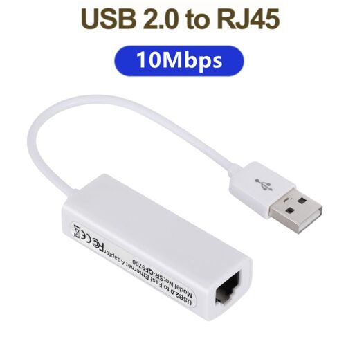 Carte réseau de 10 Mbps - Carte réseau filaire USB 2.0 vers RJ45,adaptateur Ethernet Lan, pour ordinateur portable, Windows 7/8/10/11