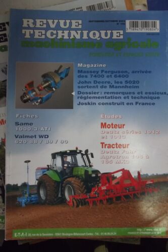 Revue Technique Machinisme Agricole N°150 