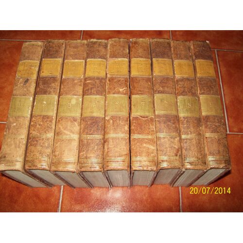 Lot De 9 Volumes De La Serie Histoire Philosophique De La Révolution De France Cinquiéme Edition