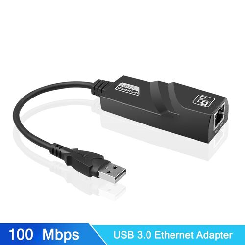 100m USB 3.0 - Adaptateur Ethernet filaire USB 3.0 vers Rj45 Lan, câble réseau pour Xiaomi Mi Box PC Windows 10, carte réseau USB 3.0