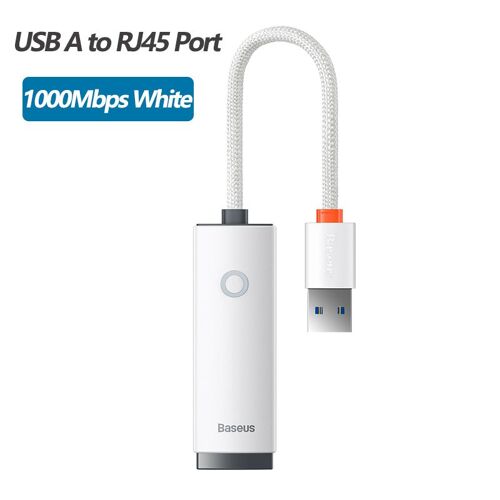 USB A1000Mbps blanc - adaptateur Ethernet USB 3.0/type c vers RJ45, Port LAN, carte réseau pour ordinateur portable, Mi Box