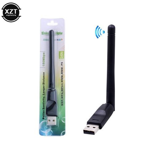 MTK7601 - Carte Réseau Sans Fil Rtl818, 150 Mb/s, Mini Adaptateur Usb Wifi Lan, Récepteur Dongle Antenne 802.11 B/g/n Pour Pc Windows 2.4ghz