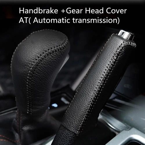 Au Noir - Vous Deux. Pommeau De Levier De Vitesse En Cuir, Couvercle De Frein À Main, Produits De Protection Intérieure, Accessoires Pour Hyundai Creta Feast 25, 2019