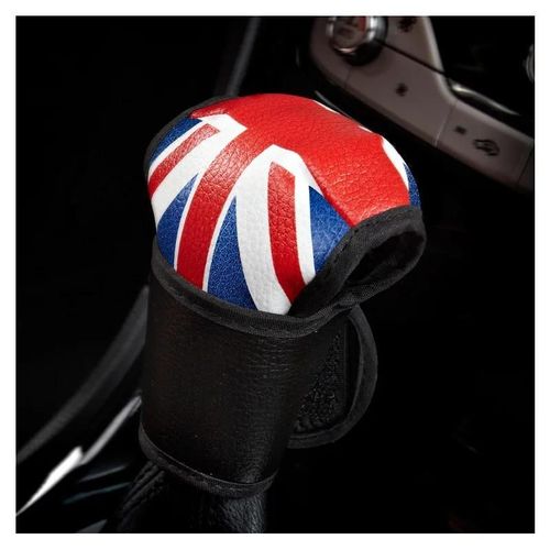 Bouton Jack Rouge - Décoration De Poignée De Frein À Main Intérieur De Voiture, Couverture En Cuir, Autocollant De Garniture Pour Mini Cooper S, Jcw, R55, R56, R60, F55, F56, F60, Accessoires De Voiture