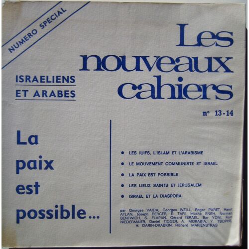 Les Nouveaux Cahiers 13 14 