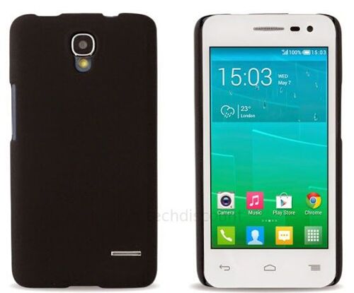 Housse etui coque pochette rigide pour Alcatel One Touch Pop S3 5050D + film ecran - NOIR RIGIDE