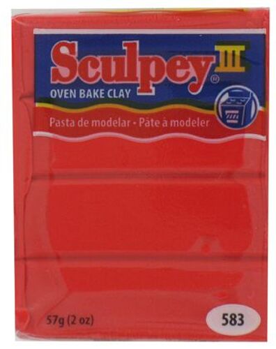Pâte Sculpey Iii - Rouge Vif - Sculpey