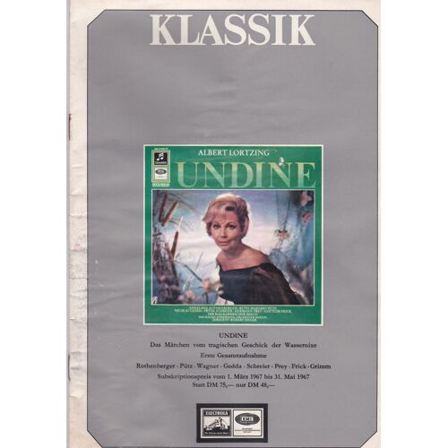 Catalogue Disque Musique Classique  1967 Klassik  (En Allemand)Electrola Emi Pathé Marconi La Voix De Son Maître  1 