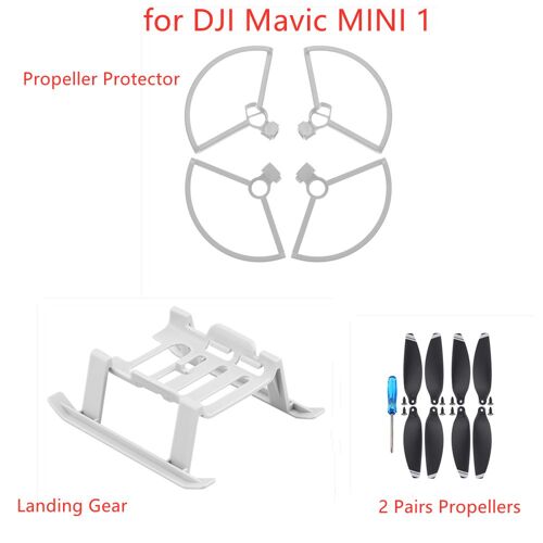 C 2 En 1 A - Protecteur De Lame'hélice Pour Dji Mavic Mini Drone, Anneau De Protection, Housse De Protection, Support, Support, Extension De Train'atterrissage, Pièces-Générique