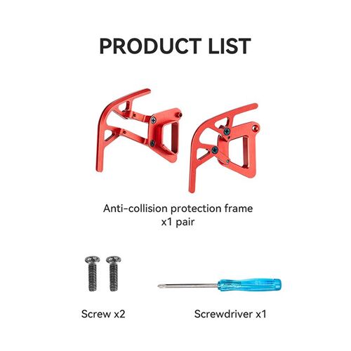 Protecteur De Crash - Pare-Choc À Cardan De Drone, Barre De Protection D'objectif De Caméra, Couvercle Anti-Collision En Alliage D'aluminium Pour Accessoires Dji Avata-Générique