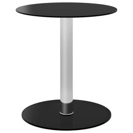 Vidaxl Table Basse Noir 40 Cm Verre Trempé