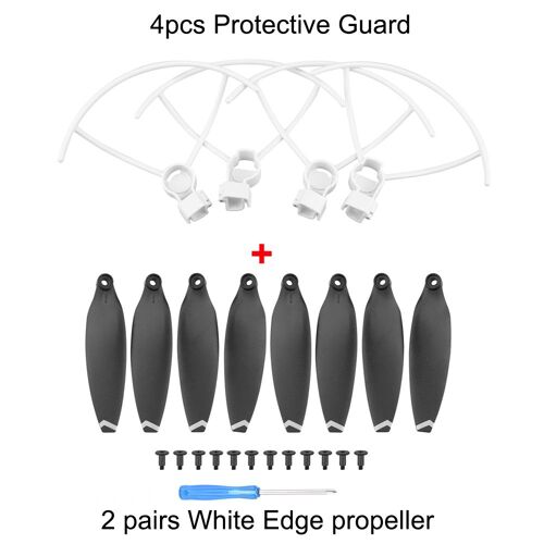 Ensemble Blanc - Garde D'hélice De Drone Fimi X8, 4 Pièces, Anneau De Protection D'hélice À Dégagement Rapide, Cage, Accessoires De Train D'atterrissage-Générique