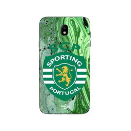 Coque Samsung Galaxy J7 2018 Scp Sporting Portugal Fond Vert