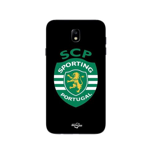 Coque Samsung Galaxy J7 2018 Scp Sporting Portugal Fond Noir