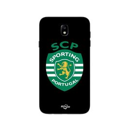 Coque Samsung Galaxy J7 2018 Scp Sporting Portugal Fond Noir