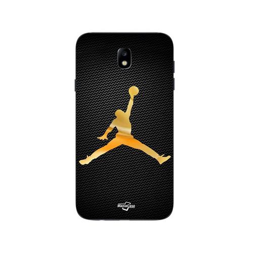 Coque Samsung Galaxy J7 2018 Jordan Logo 23 Nike Basketball Couleur Dorée