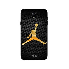 Coque Samsung Galaxy J7 2018 Jordan Logo 23 Nike Basketball Couleur Dorée