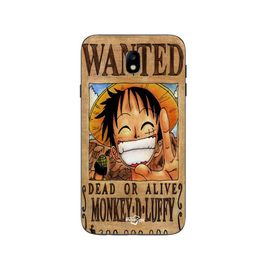 Coque Samsung Galaxy J7 2018 One Piece Wanted Poster Monkey D. Luffy