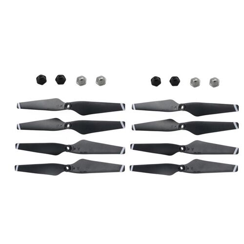 2 Sets 8pcs - Accessoires'hélice Pour C Fly Cfly Smart Rc Drone Quadcopter, Pièces De Rechange X7, Jeu De Lames Avec Capuchon Décoratif, Écrou'hélice-Générique