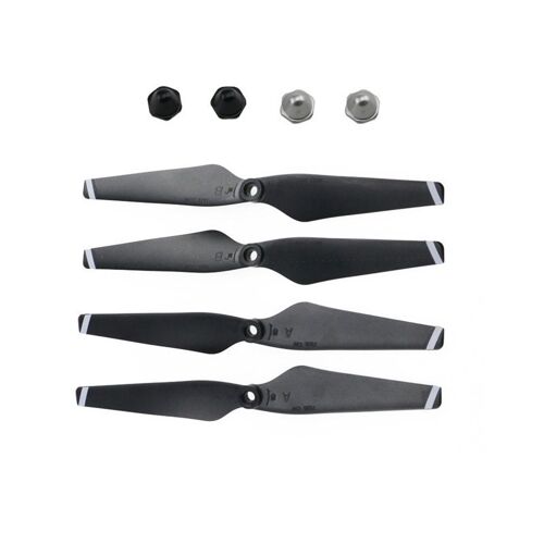 1 Set 4pcs - Accessoires'hélice Pour C Fly Cfly Smart Rc Drone Quadcopter, Pièces De Rechange X7, Jeu De Lames Avec Capuchon Décoratif, Écrou'hélice-Générique