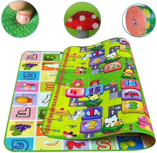 Tapis Rampant En Mousse Pour Bébé De Jeu Tapis De Jeu Carte Matériau Pe Sûr, Non Toxique Inodore - 200 * 180 * 0.5cm