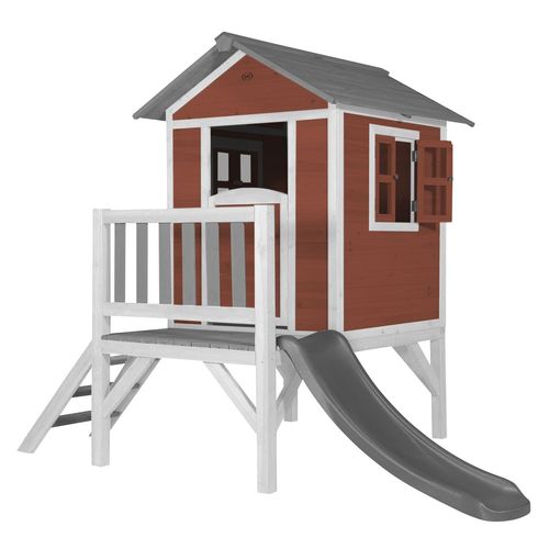 Axi Beach Lodge Xl Maisonnette Scetinavian Rouge Toboggan Gris