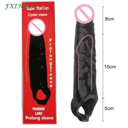 Tapez I 28cm - Fxinba Réaliste Pénis Manchon Extender Grand Coq Manchon Dick Élargissement Délai Réutilisable Préservatif Hommes Jouets Sexuels (Boîte De Confidentialité)