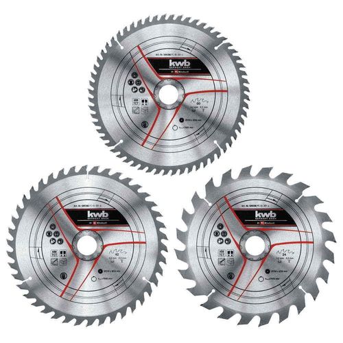 Set de lames pour scie sur table, diamètre 250x30x3,0mm