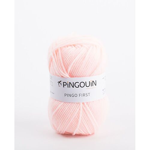 Pingouin - Pelote De Laine Pingo First De 50g - Laine À Tricoter - 100% Acrylique - Aiguille N°3,5 - Couleur Poudre