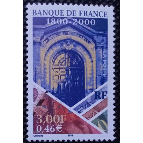 Timbre France 2000 Neuf ** Yt 3299 - Bicentenaire De La Banque De France