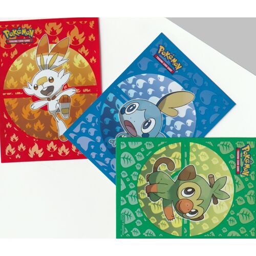 3 Protèges Carte Pokemon - Ultra-Pro - Flambino/Larméléon/Ouistempo