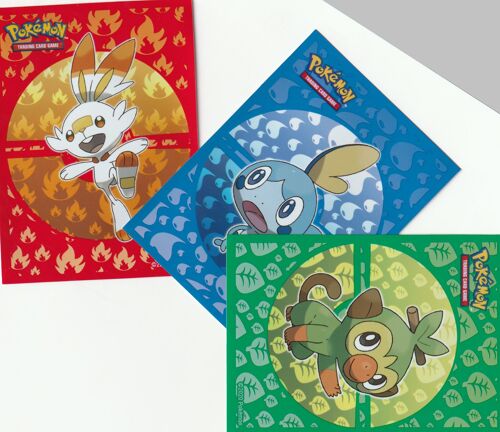3 Protèges Carte Pokemon - Ultra-Pro - Flambino/Larméléon/Ouistempo