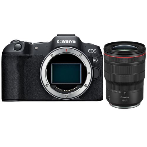 Appareil photo Canon EOS R8 + objectif RF 15-35mm f2.8L IS USM